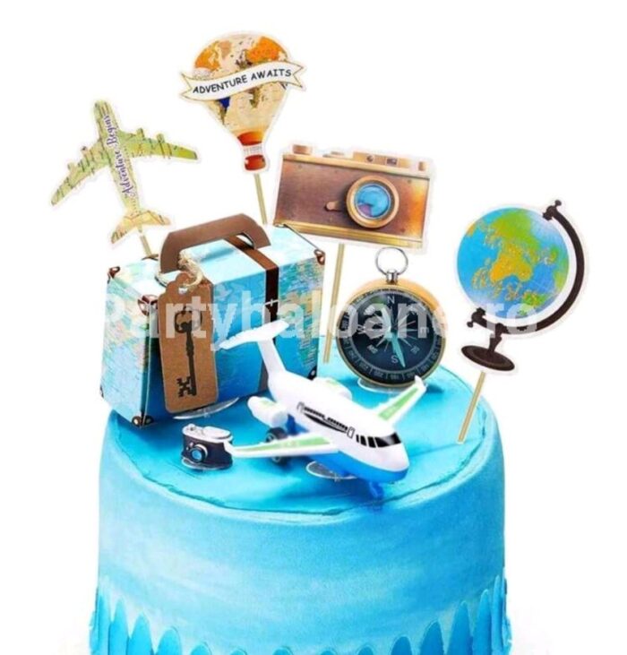 SET 10 TOPPERE 3D PENTRU TORT – TEMATICA CALATORIE - TOP155