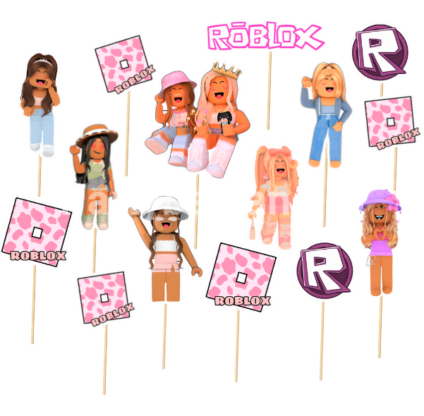 SET 15 TOPPERE PENTRU TORT – ROBLOX GIRL