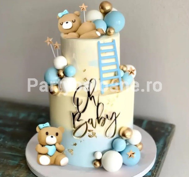 SET 23 TOPPERE 3D PENTRU TORT CU URS BLEU , BILE , SCARA - TOP 153