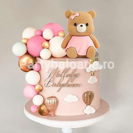 SET 31 DE TOPPERE 3D PENTRU TORT CU URS ROZ , BILE - TOP 145