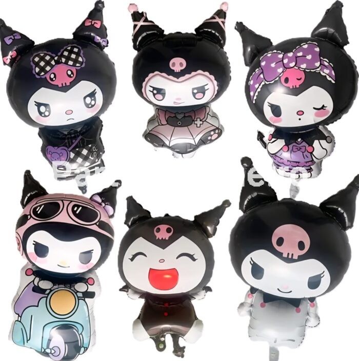 SET 6 BALOANE FOLIE HELLO KITTY KUROMI SANRIO