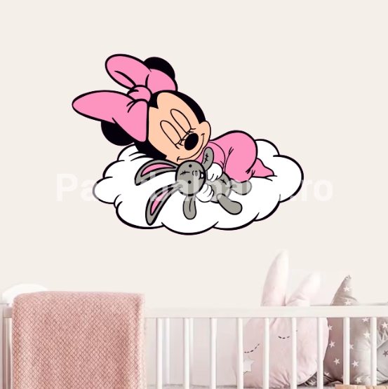 STICKER DECORATIV PENTRU PERETE - BABY MINNIE COD 470