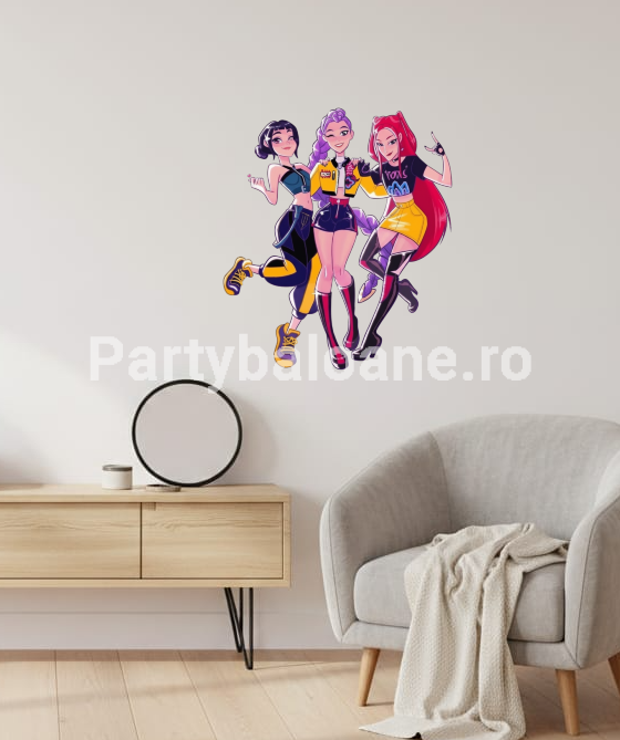 STICKER DECORATIV PENTRU PERETE - KPOP DEMON HUNTERS COD 468