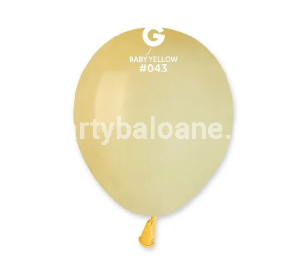 100 BALOANE BABY GALBEN 13 CM COD 043