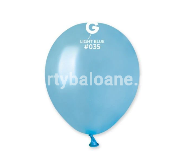 100 BALOANE BLEU METALIZAT 13 CM COD 035