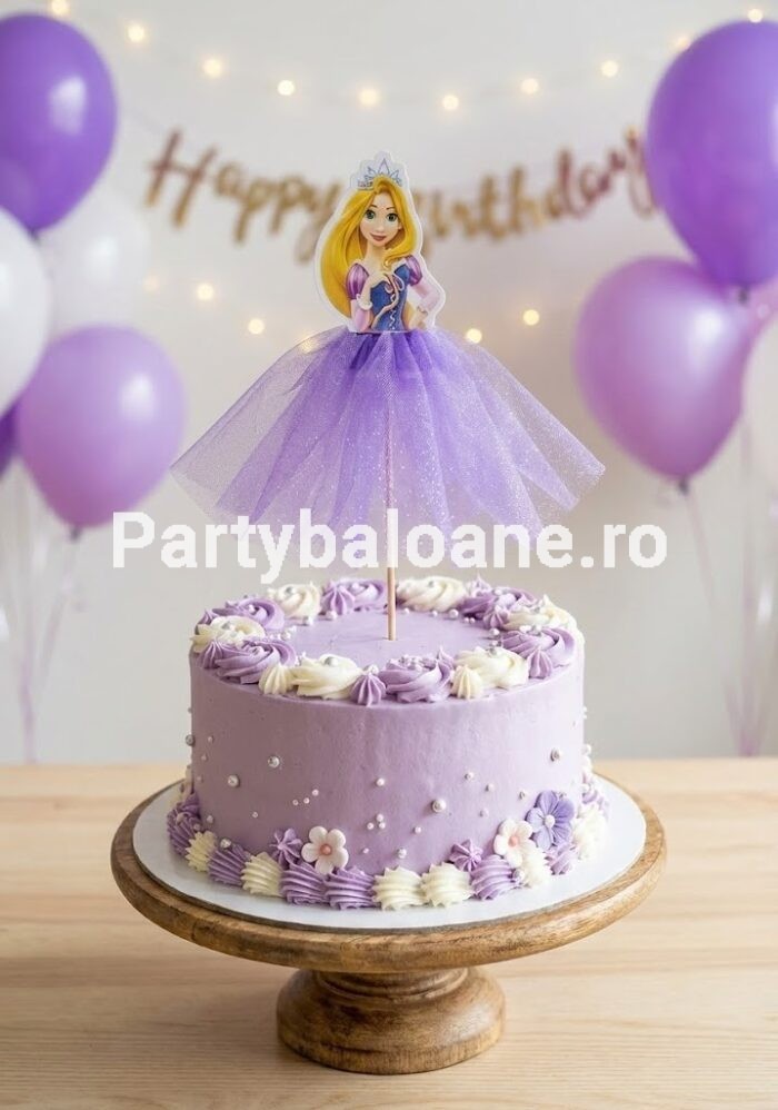 PRINTESA RAPUNZEL TOPPER TORT FIGURINA CU TULL