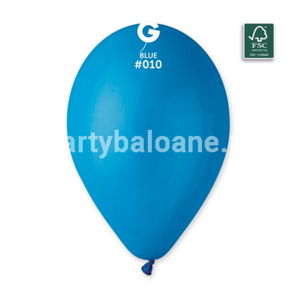 SET 100 BALOANE LATEX ALBASTRU COD 010 - 26 CM