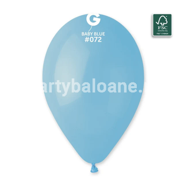 SET 100 BALOANE LATEX BABY BLUE COD 072 - 26 CM