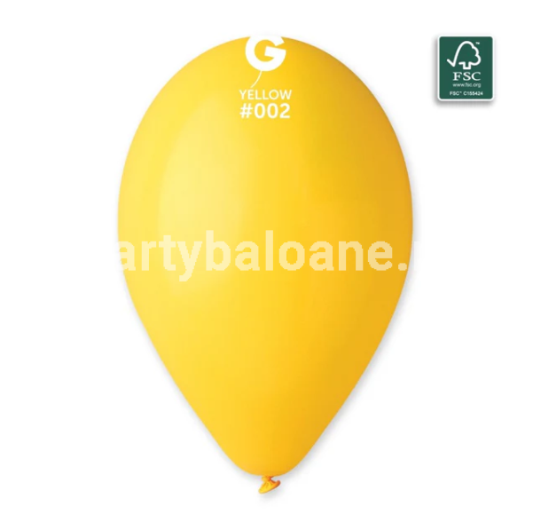 SET 100 BALOANE LATEX GALBEN COD 002 - 26 CM