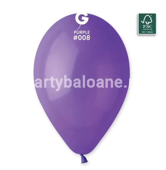 SET 100 BALOANE LATEX MOV COD 008 - 26 CM