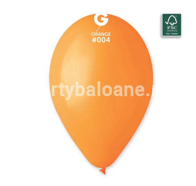 SET 100 BALOANE LATEX PORTOCALIU COD 004 - 26 CM