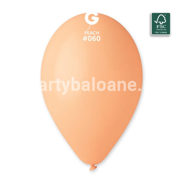 SET 100 BALOANE LATEX PORTOCALIU DESCHIS COD 060 - 26 CM