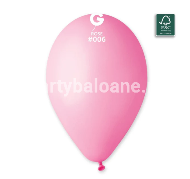 SET 100 BALOANE LATEX ROZ COD 006 - 26 CM
