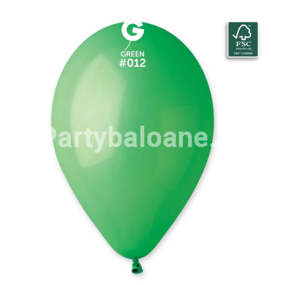 SET 100 BALOANE LATEX VERDE COD 012 - 26 CM