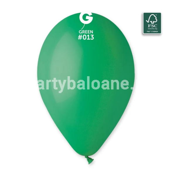 SET 100 BALOANE LATEX VERDE COD 013 - 26 CM