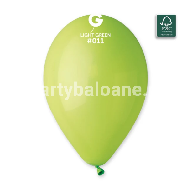 SET 100 BALOANE LATEX VERDE DESCHIS COD 011 - 26 CM