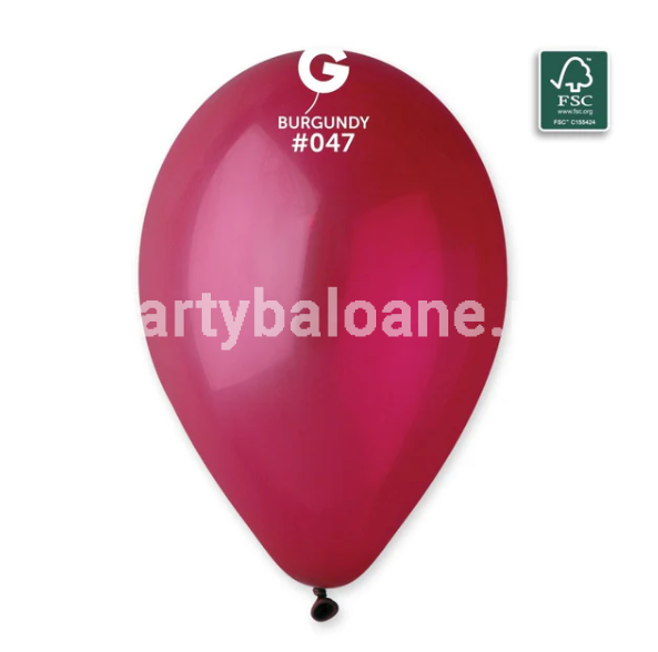 SET 100 BALOANE LATEX VISINIU METALIZAT COD 047 - 26 CM