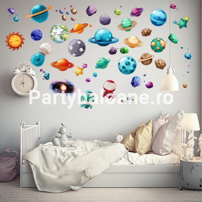 STICKER DECORATIV PENTRU PERETE PLANETE - COD 496