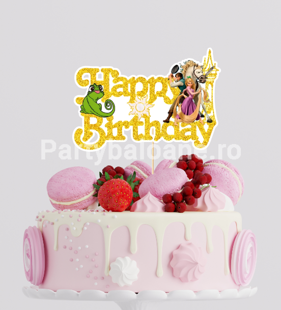 Topper Tort Prințesa Rapunzel