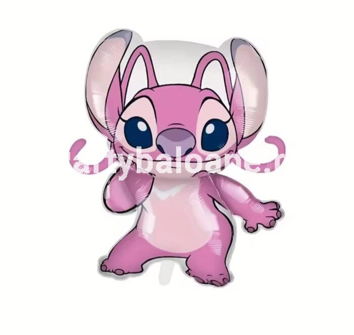 Balon Folie Angel Lilo & Stitch Balon folie figurina personaj Angel roz din Lilo si Stitch, dimensiune mare 72x54 cm