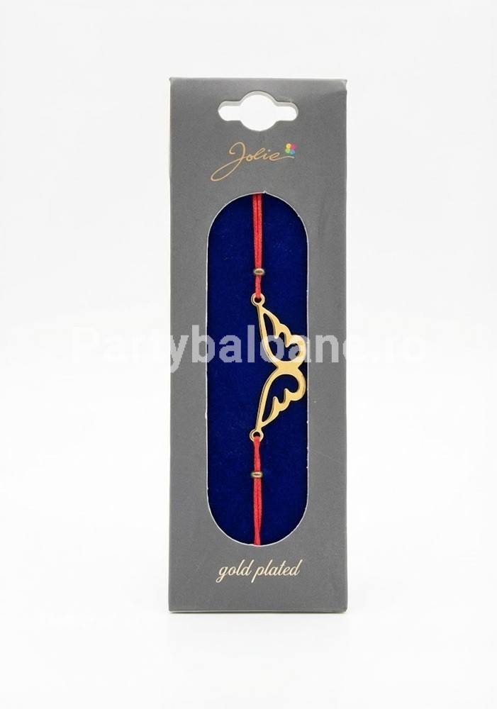 Bratara Martisor Aripi de Înger Placate cu Aur 24K – Cadou Premium 1 Martie