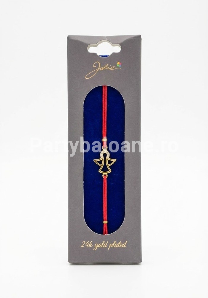 Bratara Martisor Inger Placata cu Aur 24K si Strasuri – Cadou Premium