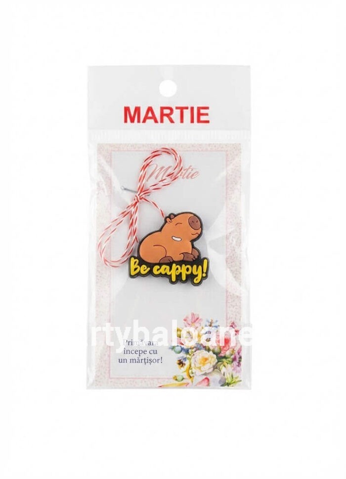 Mărțișor 2 în 1 Accesoriu Jibbitz pentru PapuciSandale, Model Personaj Capibara